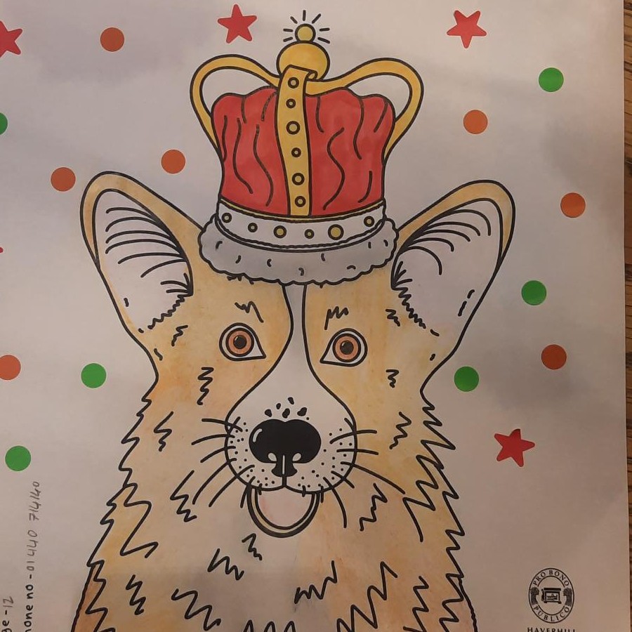 Win free tickets to Pongo's Party at Haverhill Arts Centre by colouring in a corgi and celebrating the Queen's Platinum Jubilee. Find templets at the Arts Centre and by the exit at Pound-stretcher. When you're done, hand in your corgi at the Arts Centre for a chance to win!