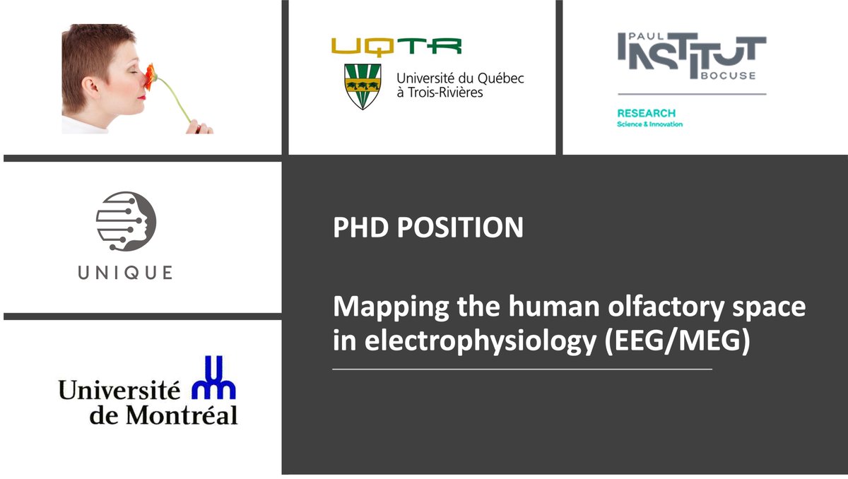 📢Open PhD position with Johannes Frasnelli, Karim Jerbi and myself to work on human olfactory electrophysiology (MEG/EEG) 👃🏻🧠🤖

Details in English institutpaulbocuse-my.sharepoint.com/:b:/p/anne-lis…

Détails en Français institutpaulbocuse-my.sharepoint.com/:b:/p/anne-lis…