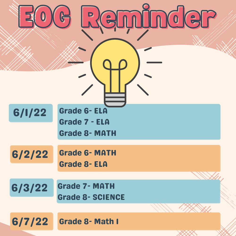 WSMColts's tweet photo. EOG Reminders! https://t.co/ccqDGjqg3K https://t.co/Rpz5DQL43Y
