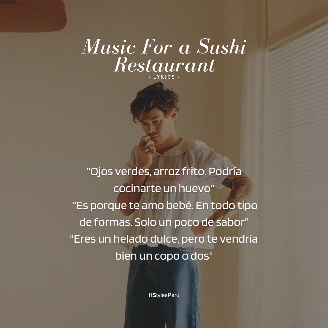 HStylesPeru's tweet photo. 🎶| Partes de las letras del álbum de #HarrysHouse! https://t.co/J6plc2wqh7