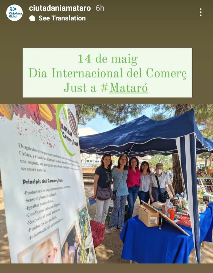 Dissabte la nostra parada a la plaça de les Tereses amb la regidora de Cooperació M. José Pérez. Vam donar informació del Comerç Just, vendre productes i  sempre a punt per acostar-nos a vosaltres #comerçjust #consumconscient #consumresponsable #lapeixteria #jotriocomerçjust