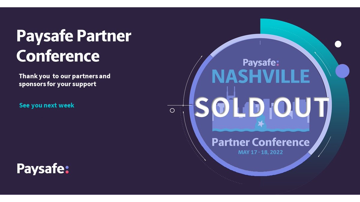 DerrickLynagh's tweet photo. Next week, our team will be in #Nashville hosting the 2022 Paysafe Partner Conference. After two long years of connecting virtually, we're looking forward to welcoming so many of our partners live and in person.  

#PaysafePartnerConference https://t.co/BCCVY4iDSV