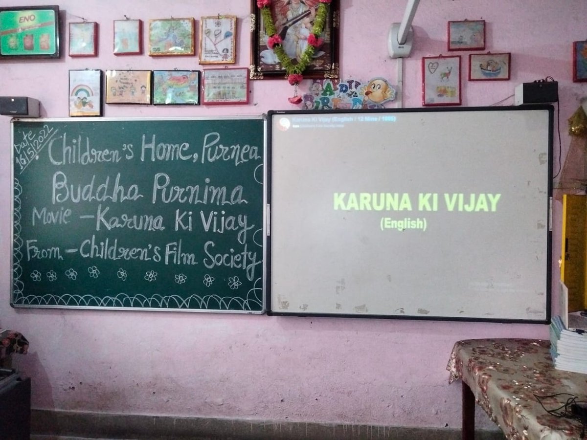 CFSINDIAORG's tweet photo. Have compassion for all beings!

#CFSI celebrated #BuddhaPurnima by screening #childrenfilm ‘KARUNA KI VIJAY’ directed by Kewaldas Bansod a short #animationfilm based on the teachings of #GautamBuddha.

@MIB_India @ianuragthakur @Anurag_Office @office_murugan @MinistryWCD https://t.co/Vh5txcWAyL
