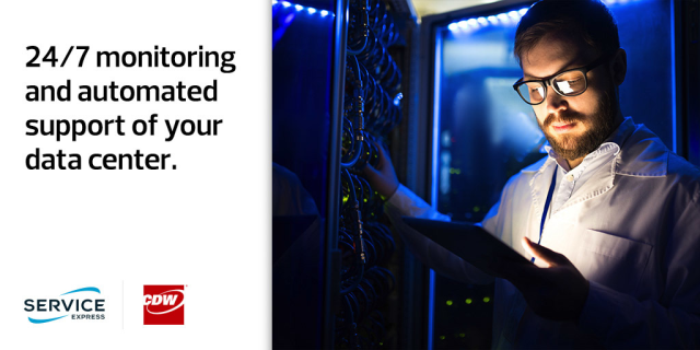 There are lots of great tools out there from our partners that can help free up your team for higher-value activities. 24/7 #datacenter monitoring like ExpressConnect, which flags issues automatically is one. <a href="/ServiceExpress/">Service Express</a> #cdwsocial dy.si/TGsXfP