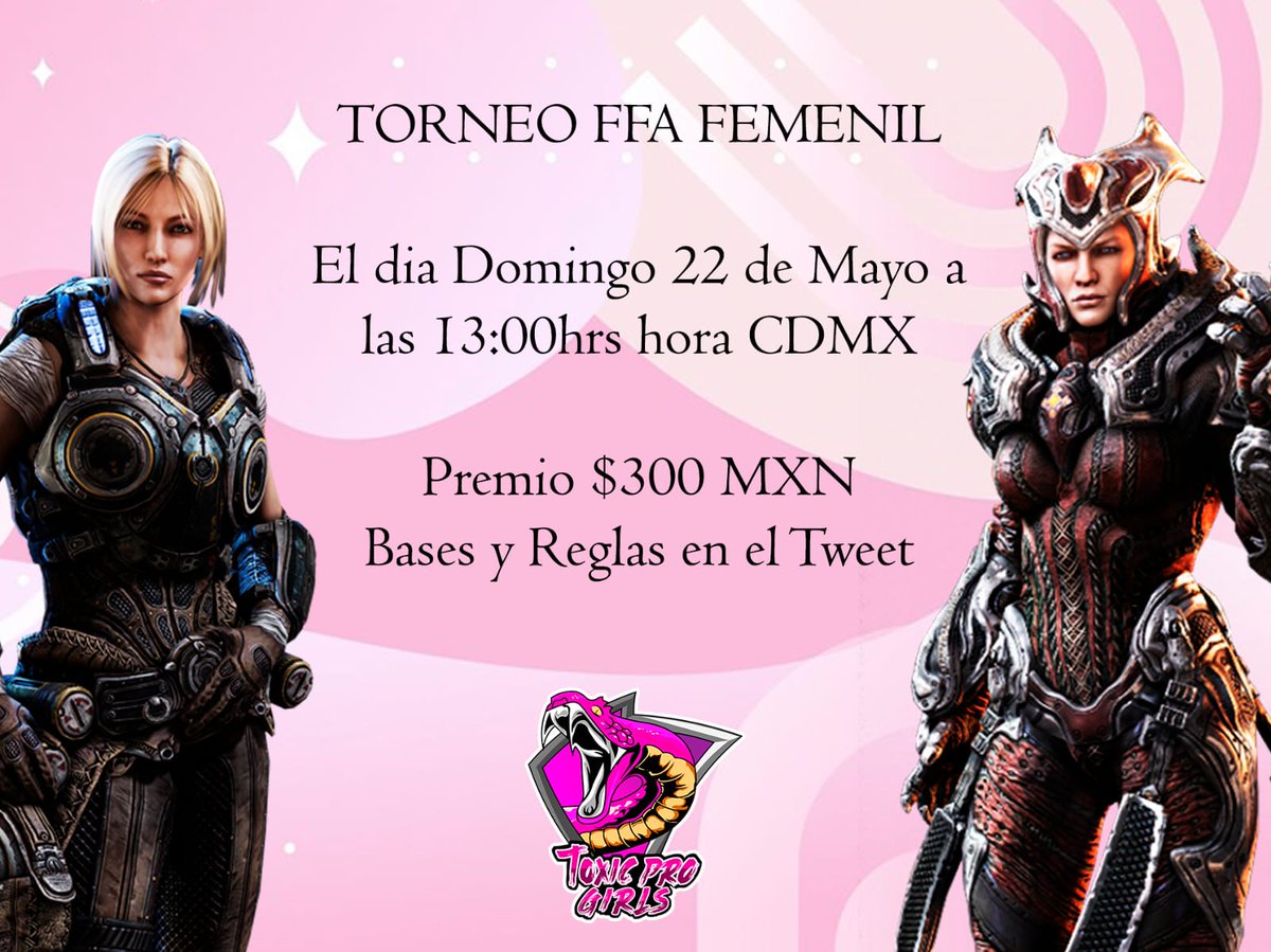 Demonizergirl's tweet photo. Torneo POWERFUL GIRLS 💜
El torneo es gratis, pero para participar debes seguir y poner tus capturas en este tweet junto con tu gt escrito correctamente:
- Seguirme a mí 
- @ToxicProGaming7
- Seguir mi canal de twitch:
https://t.co/wOIBVktmEu
1/3 https://t.co/1kFK0dzDeA