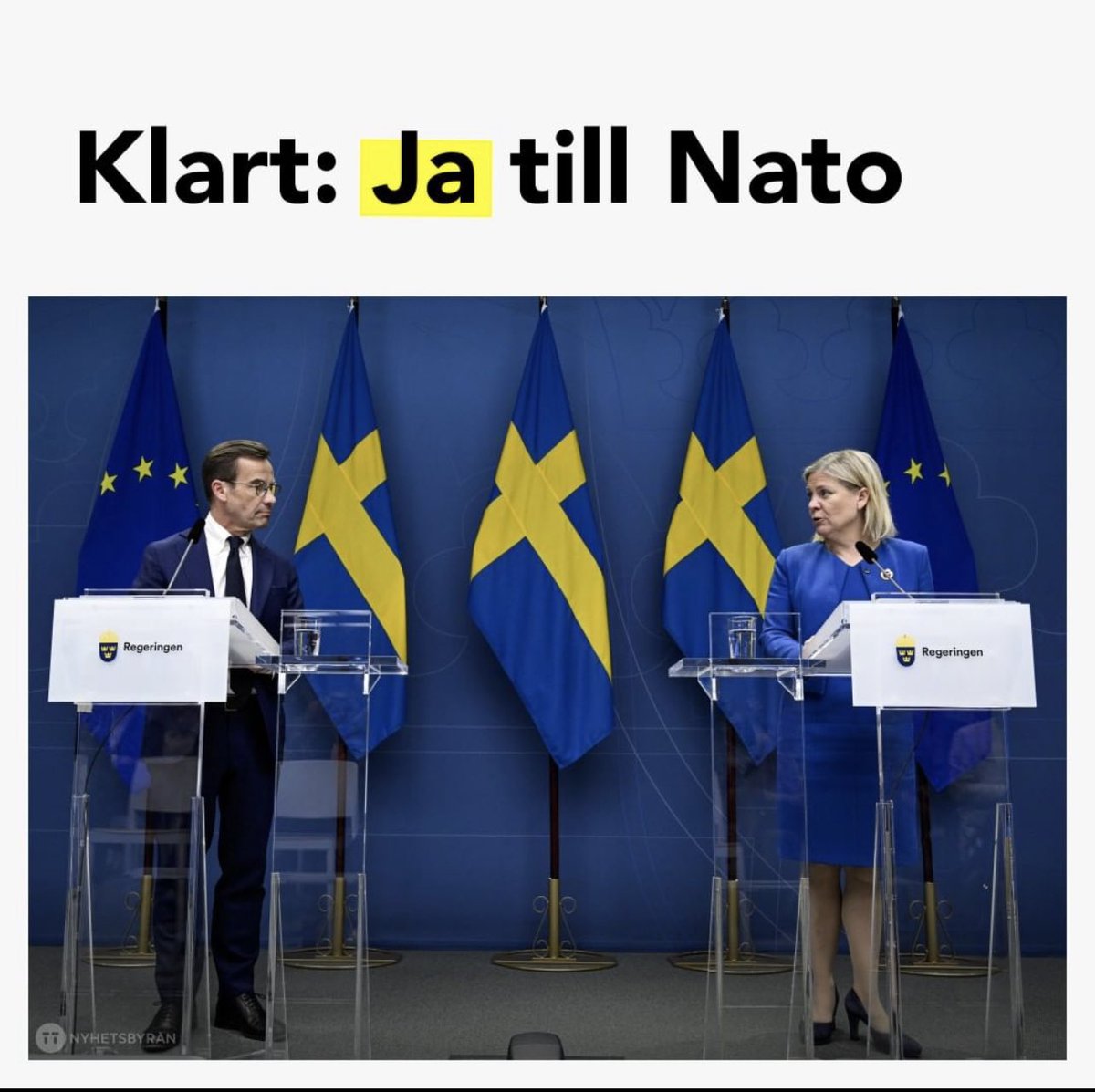 KingEagleEngine's tweet photo. Ja till Nato! Det betyder att vi måste fylla Natos krav gällande mer soldater mm? #NATO #Finland #Sweden #Erdogan #Nordic #Turkiet #WorldPasswordDay #Finlandiya #OTAN #WhatsHappening #Soldier https://t.co/pTcp0NjOWz