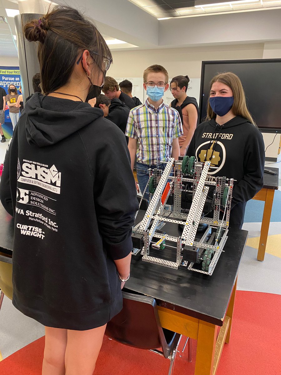If you missed the Robotics Competition with students from <a href="/Stratford_DSS/">Stratford District Secondary School (SDSS)</a> last week, check out some of these photos! A great example of some of the events that the Specialist High Skills Major students will be participating in at the Pathways Innovation Centre! #SHSM #AMDSBshsm