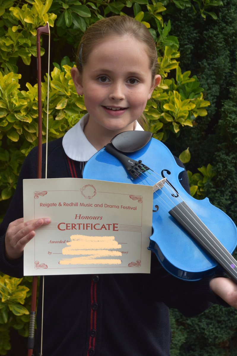 HawthornsCreate's tweet photo. More Redhill and Reigate Festival success. A big well done to Addy who competed in the beginners violin and viola category and was a awarded honours. Congratulations Addy! 🎶 @HawthornsSchool @HawthornsMS #musicinschools #RRMF https://t.co/x9VR2ONrqi