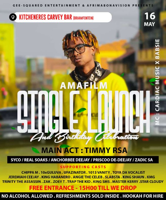 BarKitcheners's tweet photo. @OnSessionLive crew bringin' you vibes EVERY Monday!
LIVE Performances & DJs...
@Timmy_rsa_ is launching his #AmaFilm single and also celebrating his birthday with us!
R.O.A.R
#LIVEPerformances
#OnSessionLive https://t.co/HMaLPV9smZ