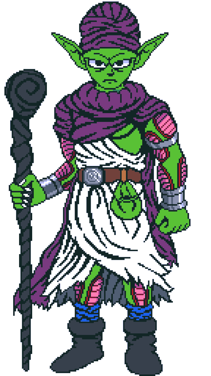 FodderLabs's tweet image. With #DragonQuest 's 36th anniversary coming up soon, thought I'd do a little fanart for all the years of entertainment!

Piccolo as the hero from Dragon Quest V. 

Looking forward to seeing more info about DQ12! 🔥🐉

#pixelart #DragonBall
