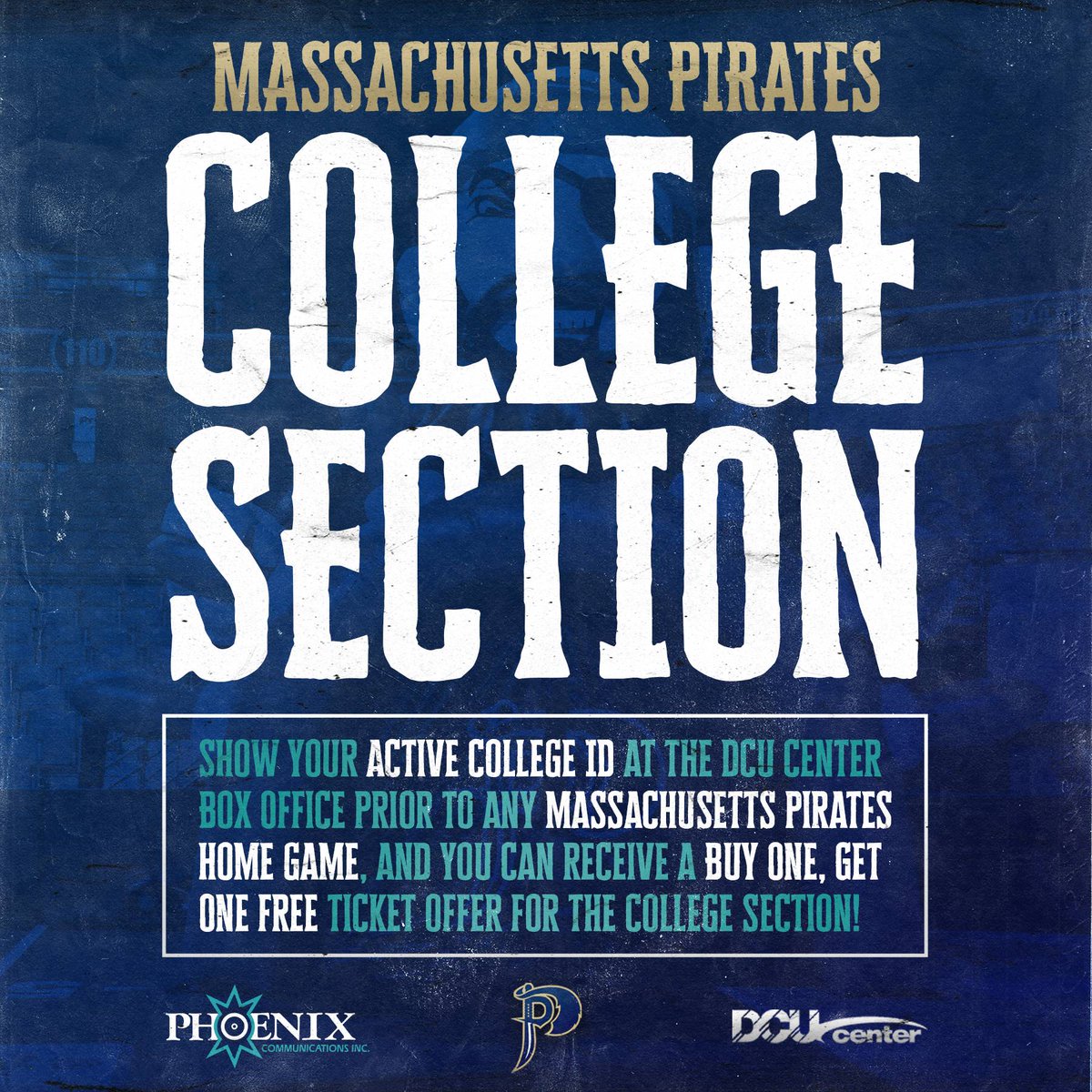 OrlPirates's tweet photo. The Pirates are headed back to #PhoenixField! 🏴☠️
Lock in this deal by visiting the DCU Center Box Office prior to the game and show your active college student ID (recent 2022 graduates included!)
@dcucenter | #DefendTheShip https://t.co/LfZEYD7lX9