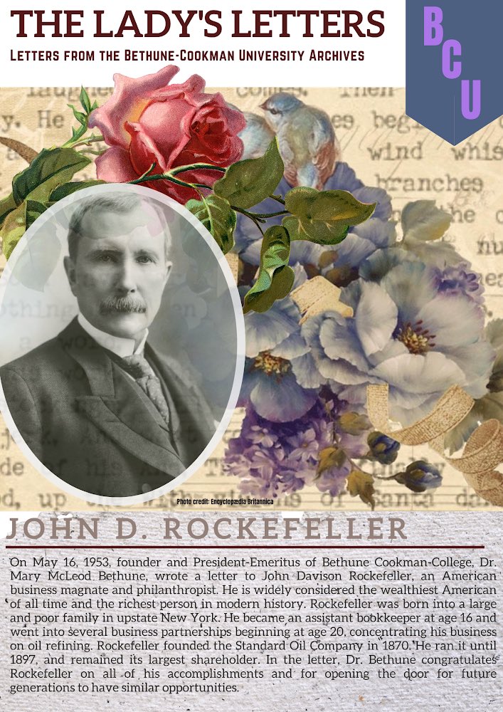 B_CULibrary's tweet photo. The Lady’s Letters/John D. Rockefeller https://t.co/t8LlPj1gCu