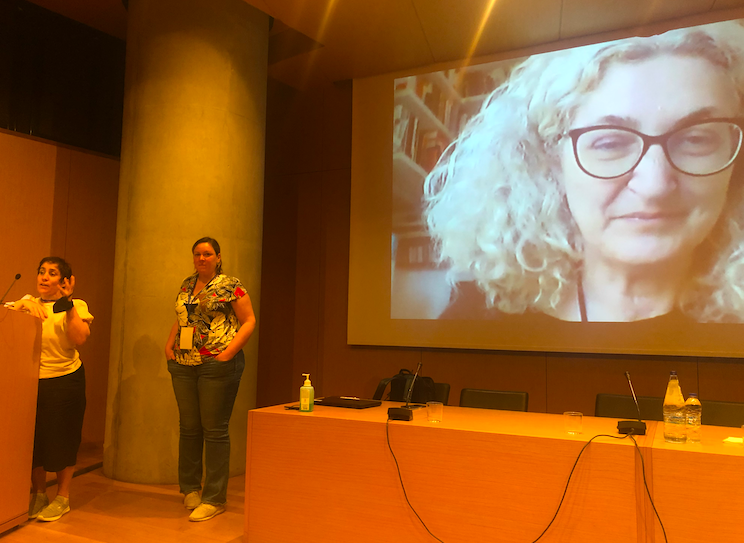 ecco_eu's tweet photo. President Meeting 2022 closing words by Elis Marçal E.C.C.O.s President. Thank to you and see you tomorrow! #ECCOCommunity #ConservatorRestorers https://t.co/8ns2YDRe0E