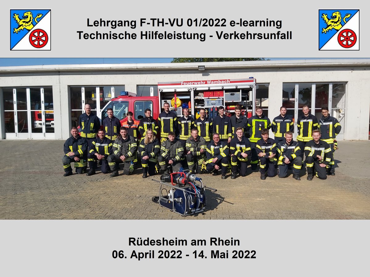 24 Einsatzkräfte haben am Sonntag den Lehrgang "TH-VU" (in hybrider Form) erfolgreich bestanden. Wir sind stolz auf Euch!