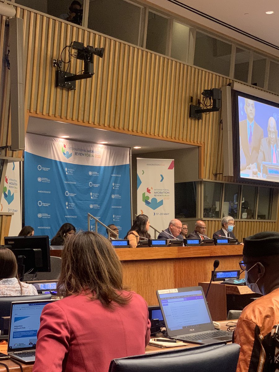 mahreen06's tweet photo. Excited to be representing Khan Foundation at the informal multi-stakeholder hearing before kicking of tomorrow’s inaugural #IMRF @UNHQ #migrantrights #globalcompactmigration https://t.co/BxSie4sgRJ