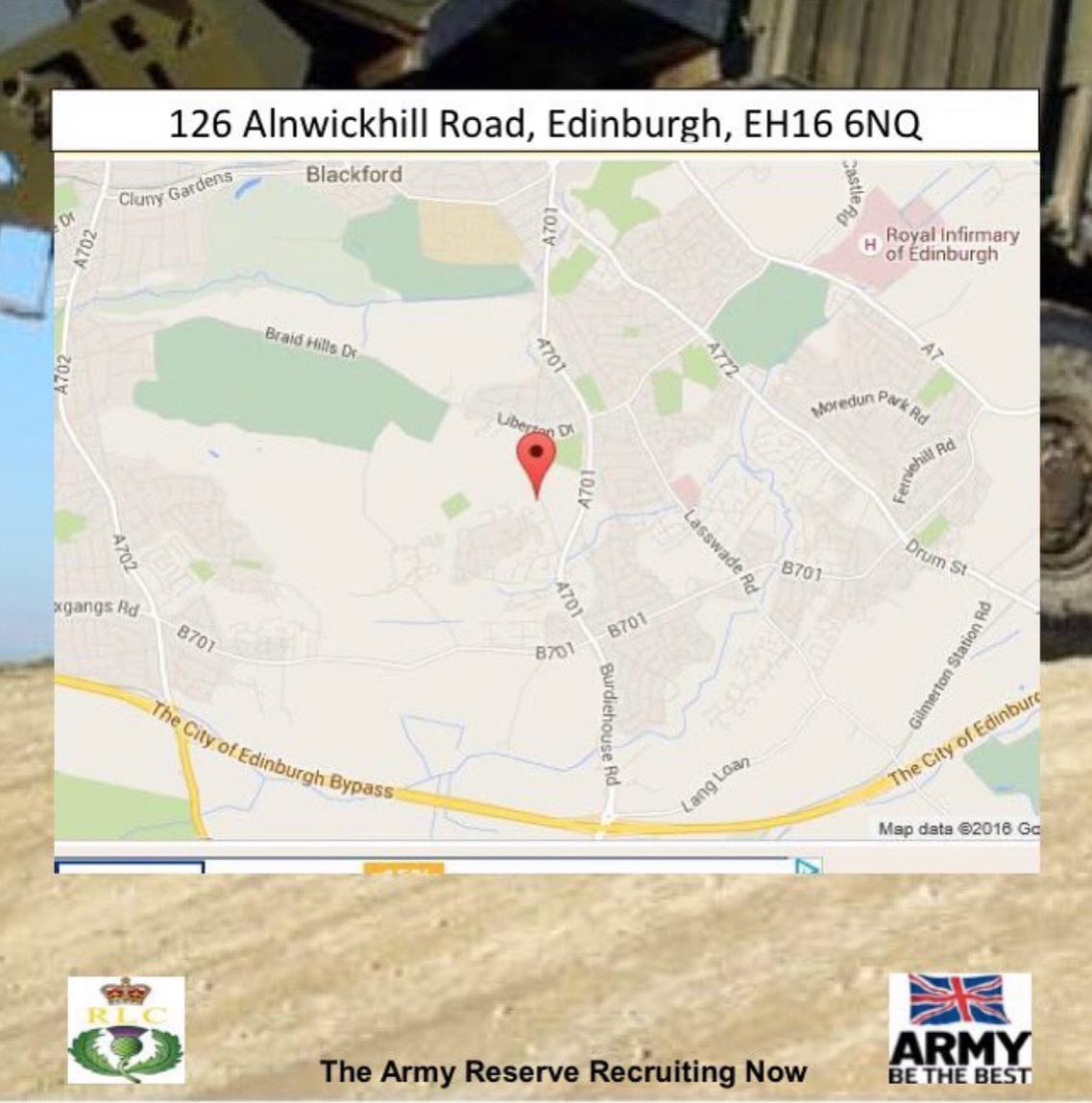 154ScottishRegt's tweet photo. Come along &amp; visit your Local Reserve Unit

Open Evening at 230 ( Edinburgh) Squadron 

Wed 18th May 1930 -2130

@hrfca
@ACCEdinburgh @ArmyCadetsScot 
@Army_Engagement @ACCDundee @ArmyinScotland @ScotlandAtu 

#Community #Family #Friendly
#Reserved4More https://t.co/0FmZvxHYLD