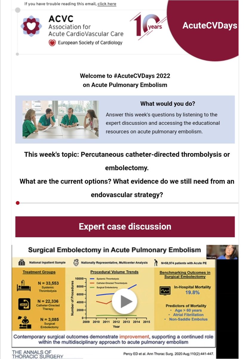 Check the case and the resources of this week #AcuteCVDays
Access is free
escardio.org/Marketing/Acut…