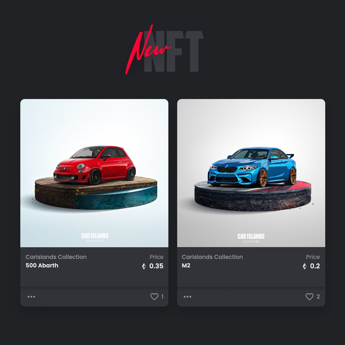 MartinStribrsky's tweet photo. Hi, I just added two new #nft.🥳

🚨Do you want another NFT as a giveaway?

👉 https://t.co/dwSnlfep3j

#nfts #nft #nftart #nftcommunity #nftcollector #nftartist #cryptoart #art #crypto #opensea #OpenSeaNFT https://t.co/vSGqBSsGXC