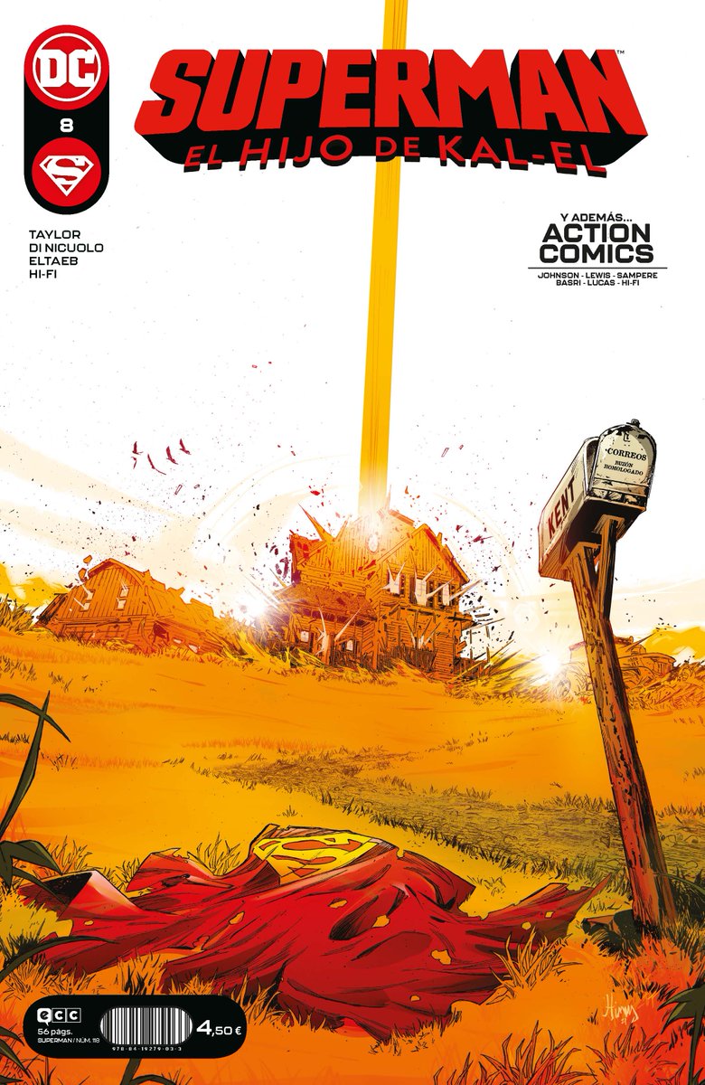 eccediciones's tweet photo. El mundo de #JonKent está a punto de desmoronarse en #Superman 8/118.
El #HombreDeAcero de la Tierra deberá proteger a #Smallville de la ira de #HenryBendix. Y en el espacio exterior, #ClarkKent y #Authority viajan a #MundoGuerra para derrocar a #Mongul.
https://t.co/PjLe5vdMNp https://t.co/UcCCix8COB