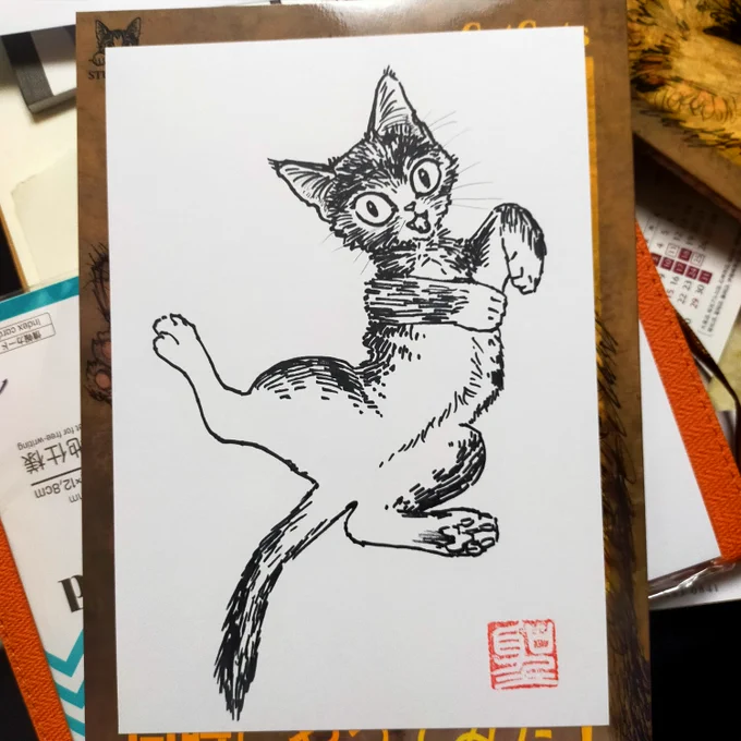 「モノクロ版権フリー猫画集」CatCuts https://t.co/Bg5eL8cvXX
漫画家と編集者 同時にやってみた!https://t.co/lmO2KLAJFh  
「面白いを解き明かす」カタルシスプランhttps://t.co/giepYBo02x

BOOST(投げ銭)して下さった方には本にサインイラスト入れてるんですが描きにくいので別紙にしてみました 