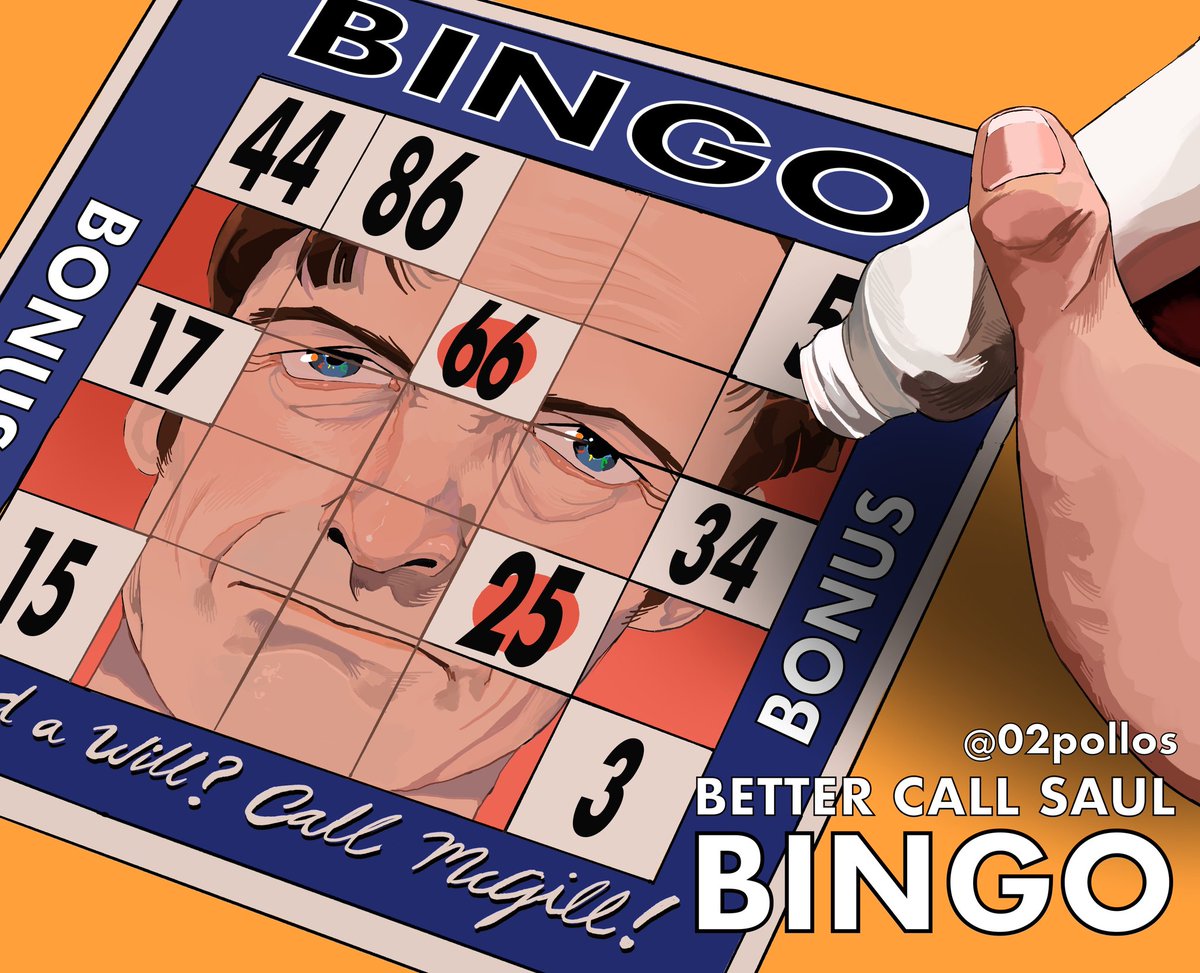 swimbreak's tweet photo. #BetterCallSaul 🔴 bingo https://t.co/pUjWLBkK5p
