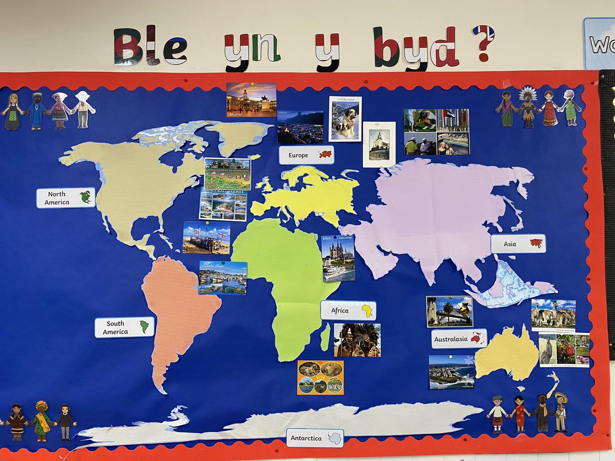 Mae’r map yn dechrau llenwi 🗺 

Our world map is starting to fill with postcards from around the world 🌎. 

Do any of our followers live in a different country? If so, we would be thrilled if you’d send us a postcard!