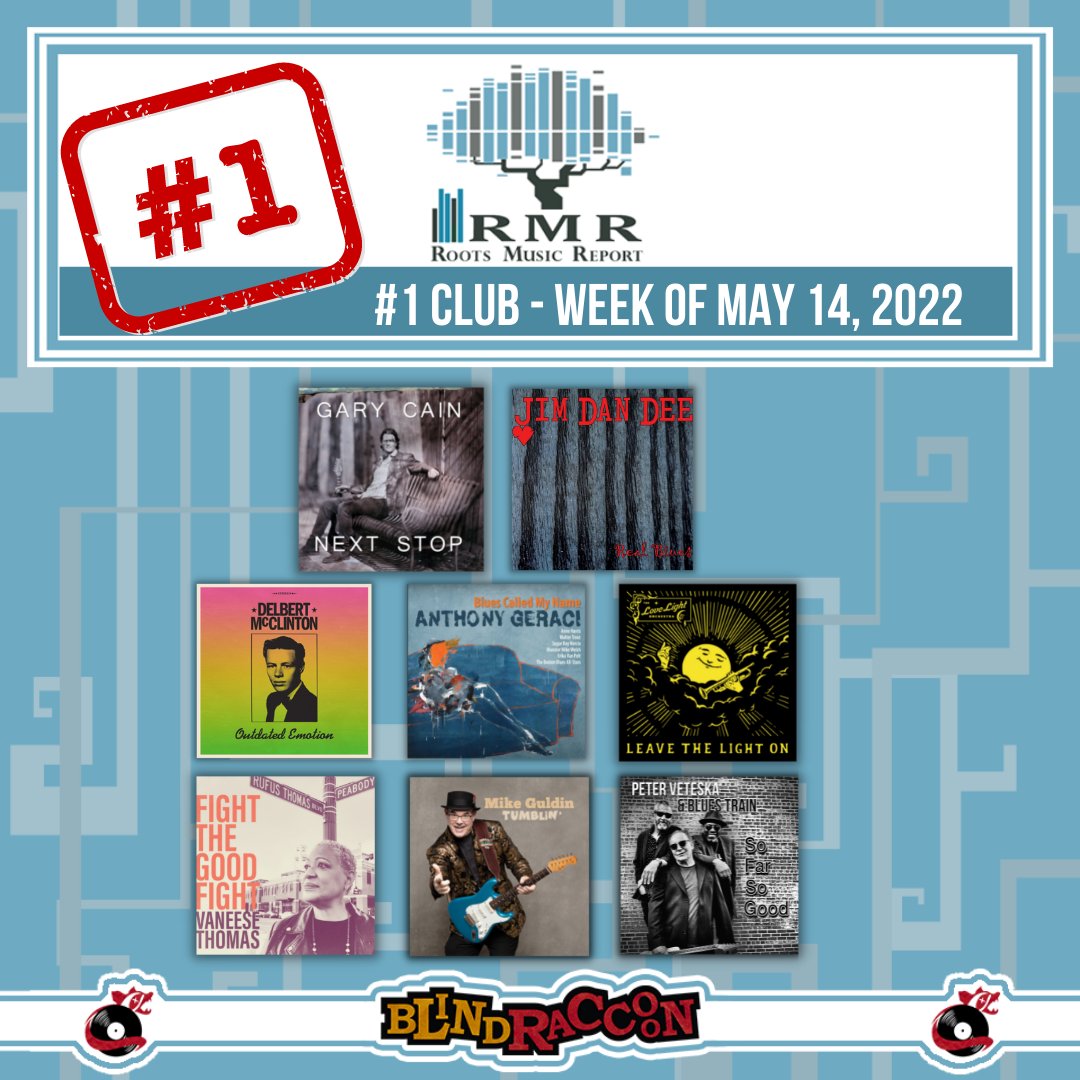 BlindRaccoon9's tweet photo. #1 RMR wk of May 14:
💥Blues Song @GaryDCain 
💥💥Blues Rock &amp; Canada Albs @JimDanDeeBand 
💥💥Classic Blues  &amp; TX Albs @officialdelbert 
💥💥Cont Blues &amp; CT Albs @Antmanblue  
💥Soul Blues Alb  @lovelightorch 
💥TN Alb @vaneesethomas 
💥PA Alb @mike_guldin 
💥NJ Alb #petervblues https://t.co/1BDqZil3V0