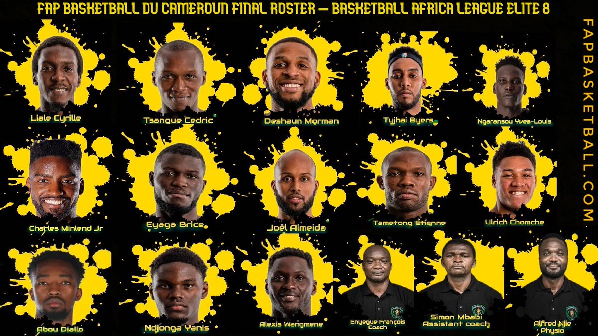 Hey 🔥 Our Final Roster for the Basketball Africa League Elite 8 🔥 @theBAL @CedricTsangue @MormanDeshaun @BlockMamba4life @nylz34 @LaBriceAnce @jfalmeida85 @belle_fiba @lex20 @EnyegueF @amadougallofall @AfricaNBAFans @NBA_Africa @NBA @FECABASKET @afroballers @AfroBasket