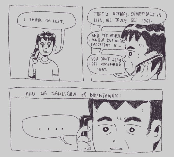 a comic about being lost 