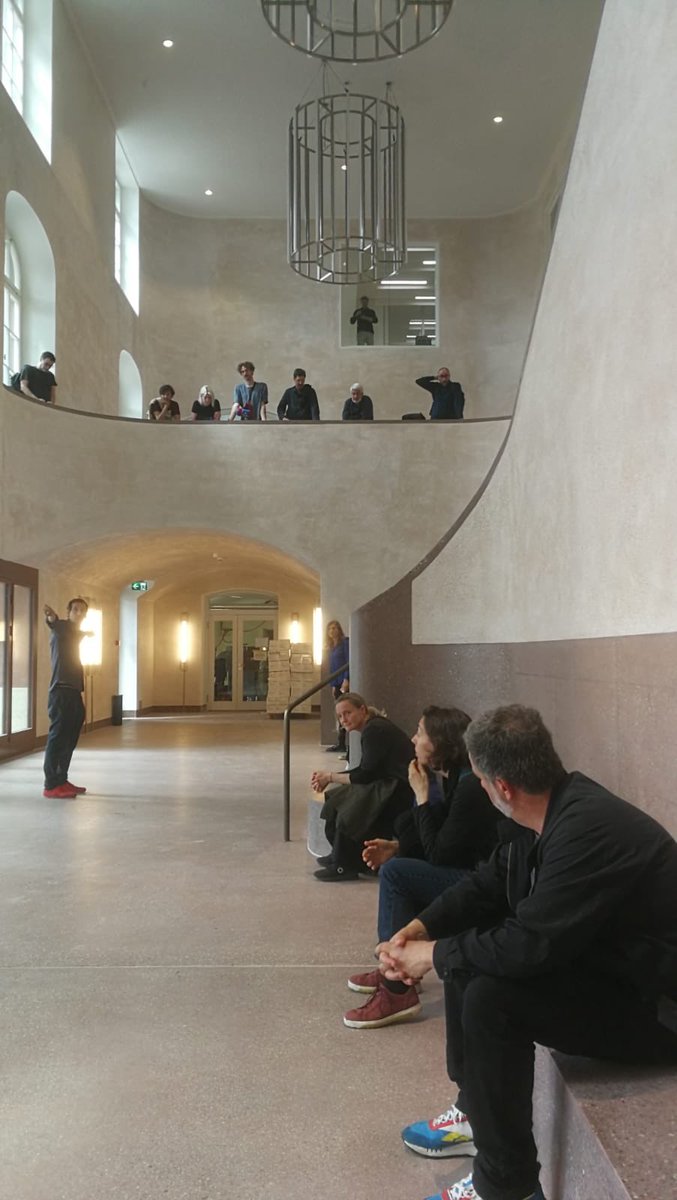 citiesconnect's tweet photo. Amazing guided visit to Kaserne Basel with @fdrstudio Miquel and Hans !! #sharedlivingspaces https://t.co/itaaWkNCFC