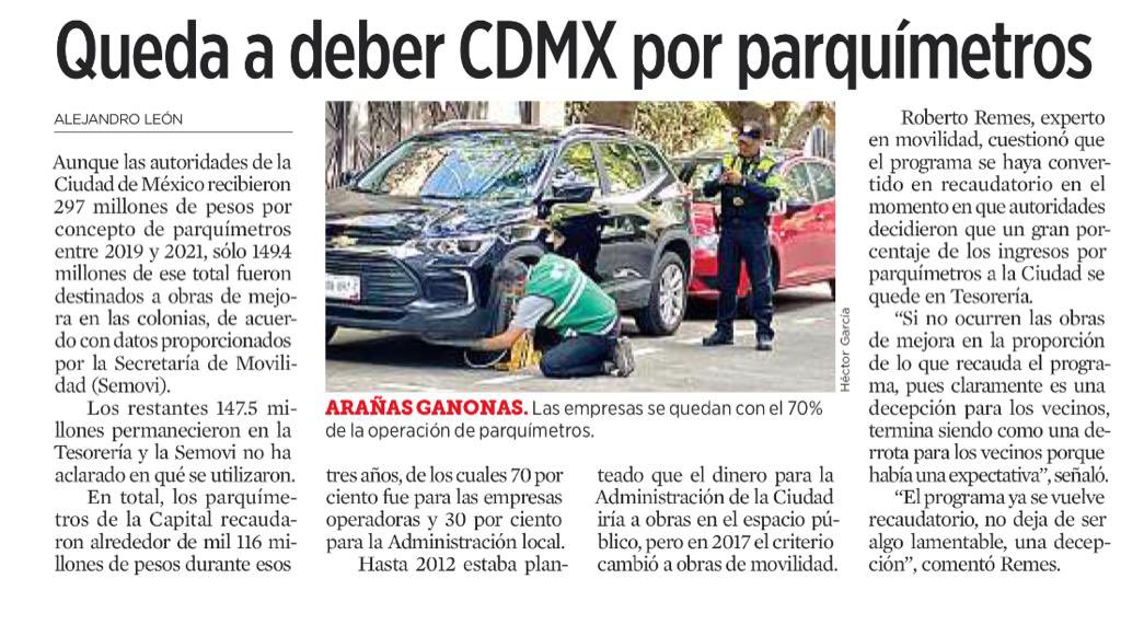 Desde 2017, Hipódromo 1 no ve un peso del recurso generado en la Colonia. 
En 2018, ingresamos propuesta d proyecto pa emblemática Plaza Popocatépetl; aprobado en CTRC.
El sistema d parquímetros ha marcado un antes y un después MUY positivo en calidad de vida para habitantes
(1)