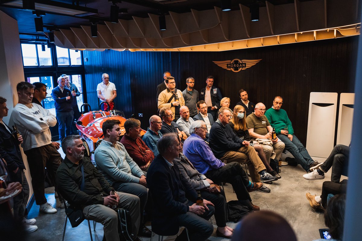 Last Thursday, as part of @Londoncraftweek, we held an evening “In Discussion” event with 50 guests at Morgan Works London. The conversation was hosted by Morgan owner and entrepreneur Dave Burt (aka @mrlondon) and Thomas Brainwood, Morgan Senior Designer.