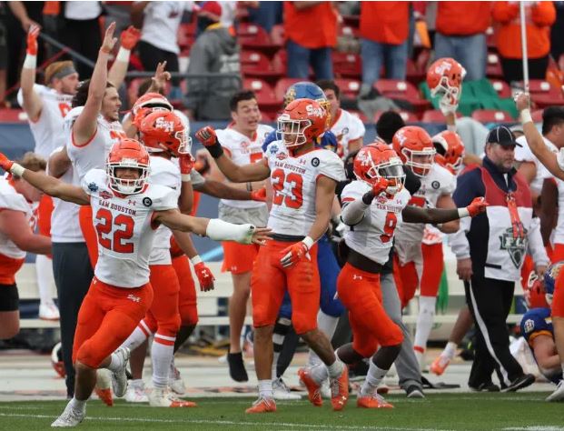 Do you remember where you were when #SHSU won the #FCSFootball national championship on May 16, 2021? We'd love to hear from you, #BearkatNation 

#Immortality #SHSUFCS