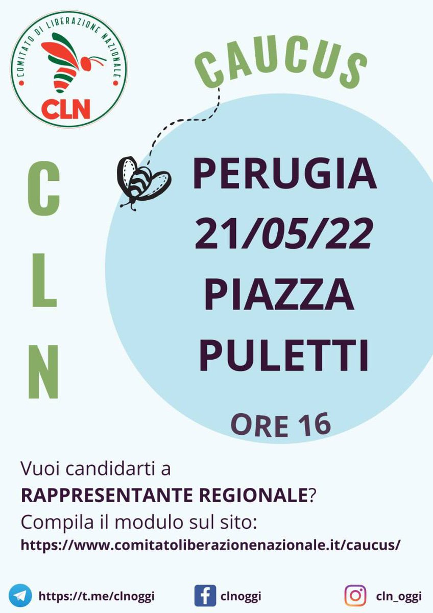 #CLN #Resistenza #DraghiVattene #Caucus