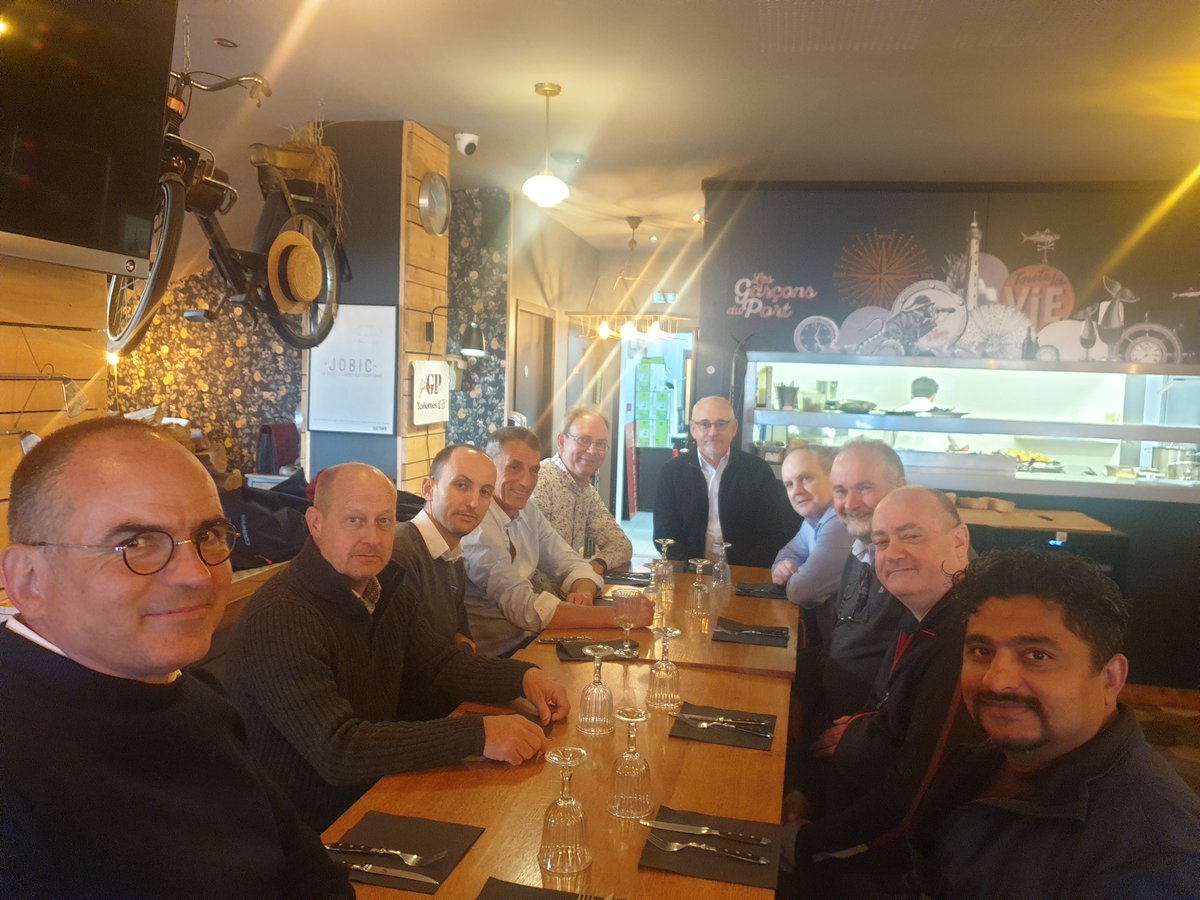 e3systems's tweet photo. A very productive meeting of @grupoarbulu companies in Brittany France last week. We met with colleagues from @nautical_es, @aagehempel, #Thalos & #Navteam. Our family of companies are experts in #satellitecommunications for the global #maritimeindustry.
#wearegrupoarbu https://t.co/2tFNgoSK8a