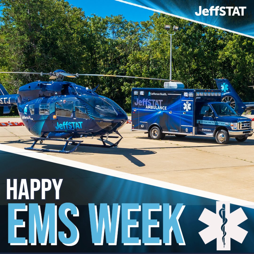 Happy EMS Wee ! We use this week to honor EMS across the nation for their sacrifice and hard work. Thank you for caring for our communities, and a special thank you to our Jefferson EMS teams. Thank you for Rising to the Challenge!
#weimprovelives #JeffSTAT #EMSweek #thankyou