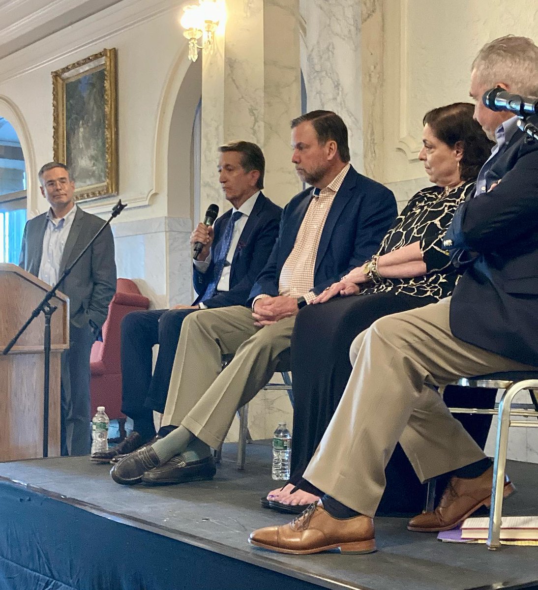 DonatoTramuto's tweet photo. On Thursday, we had a great panel discussion about #TheDoubleBottomLineBook. I’m touched by the fellow panelists/book contributors for their willingness to be part of the #compassionateleadership discussion. Thanks @RegisCollege_MA @WeCherishHealth
https://t.co/6tIpvll1ob https://t.co/NIxBdriibu