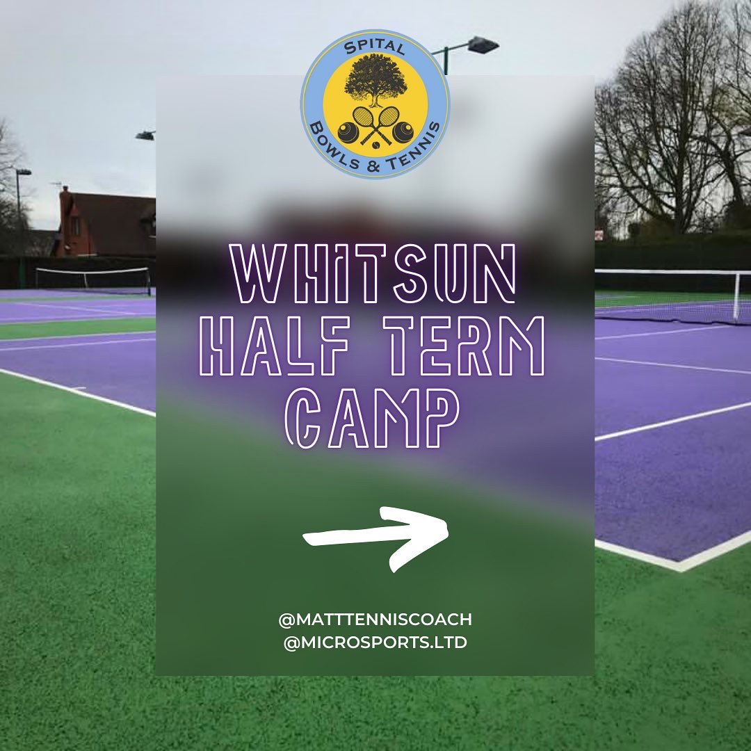 MattTennisCoach's tweet photo. @SpitalTennis Whitsun Camp 2022 information 

Book here 👉 https://t.co/yvEKSB3fTi

#tennis #sport #halftermactivities #tamworth #children #family #whitsun https://t.co/RclZx7INLG