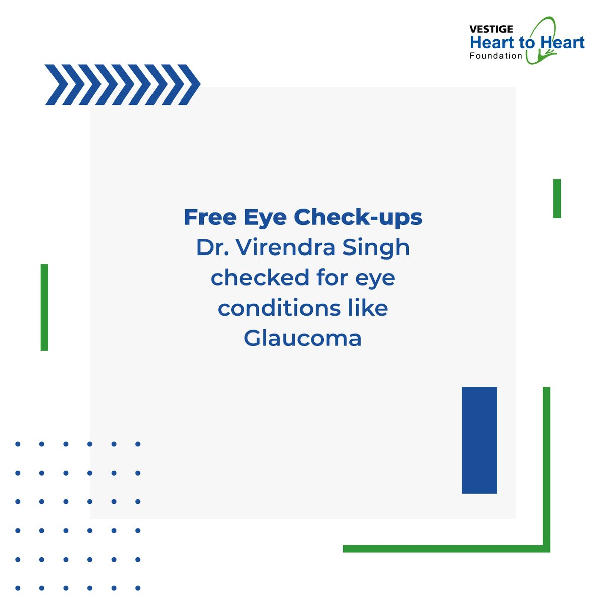 Vestigeh2h's tweet photo. PC: Our on-site Ophthalmologist, Dr. Virendra Singh, provided free checkups for eye conditions like Glaucoma and prescribed the required medication and eye exercises for the villagers.

#vestigeheart2heart #heart2heartproject #csrproject #h2h #freehealthcheckup https://t.co/ul049fYUVn