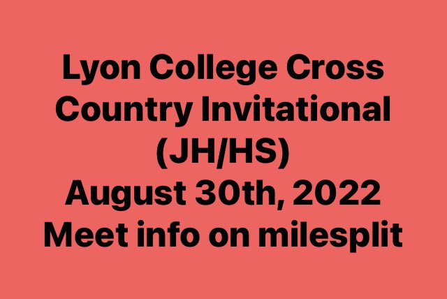 LyonCollegeXCTF's tweet photo. https://t.co/lthjGBuT2e