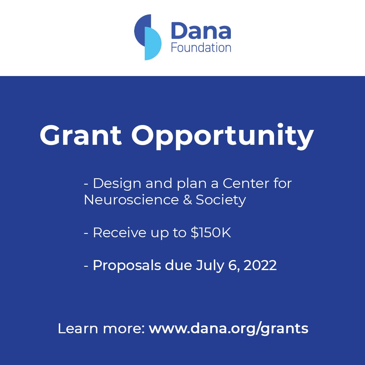 dana_fdn's tweet photo. We're looking for schools/consortia to help create Centers for Neuroscience &amp; Society. Apply for funds to develop a plan to create hubs for multidisciplinary scholars to learn, exchange ideas, and forge collaborations. https://t.co/m8lIaYCLQQ #NeuroscienceAndSociety https://t.co/9A52qbigFo