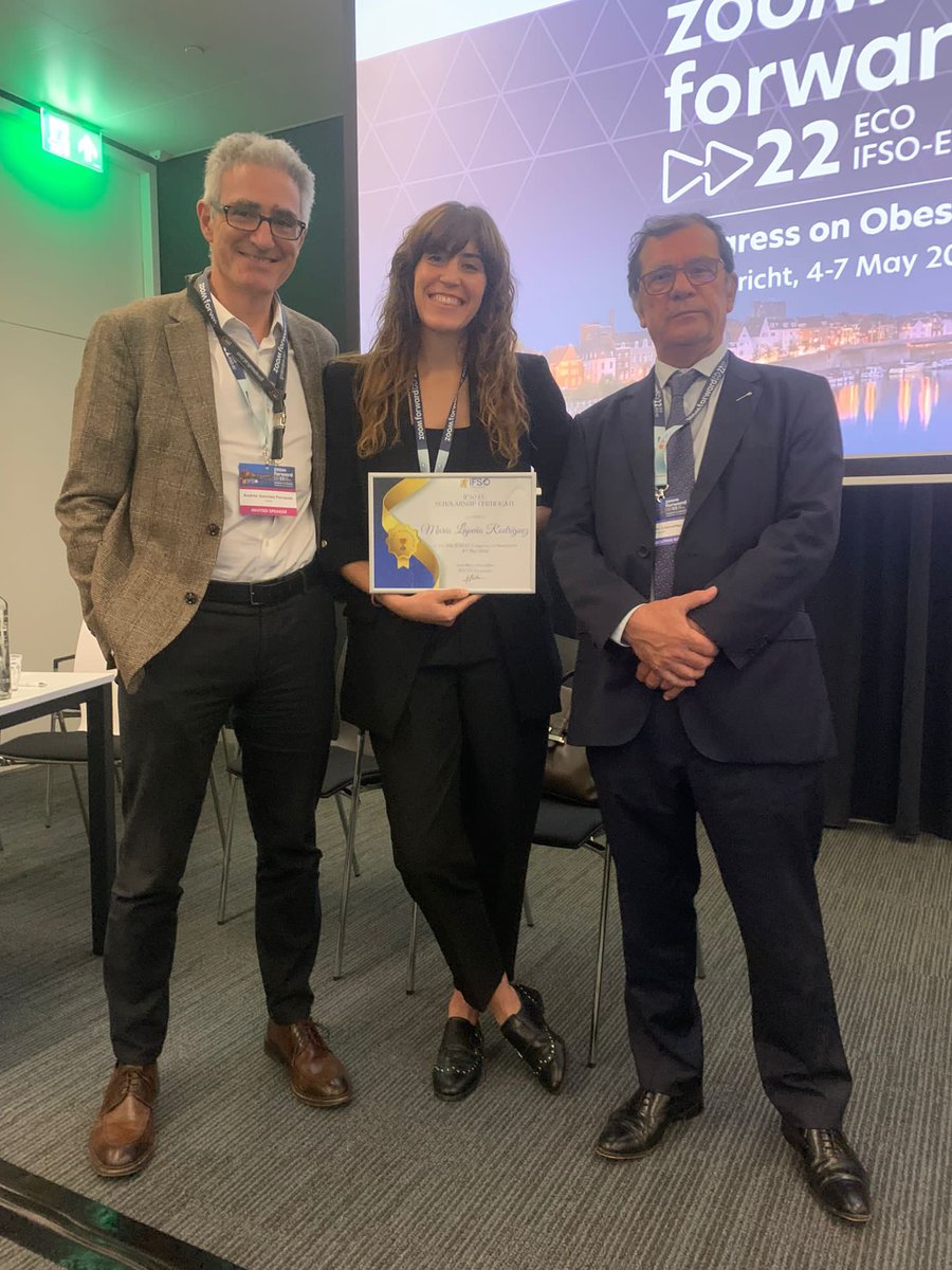 Honoured to be chosen as a scholarship winner for IFSO-EC in Maastrich 👩🏻‍🎓. It was a wonderful experience that allowed me to continue learning and meet best of professionals. 📚🔝

#bariatricsurgery 
<a href="/obesidadSECO/">Sociedad Española de Cirugía de la Obesidad</a> <a href="/aec_obesidad/">AEC-SECO</a> <a href="/incliva_iis/">INCLIVA</a> <a href="/GVAclinic/">Hospital Clínic de València</a> <a href="/IfsoSecretariat/">IFSO</a> @Ethicon