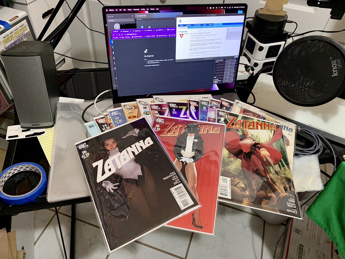 In honor of AT&amp;T making me lose $2-300 a day until they can fix my internet, I’m gonna post clickbait until it’s fixed.
😡
Here’s a full run of Zatanna with the Adam Hughes covers…
🤬
Also #ATTsucks