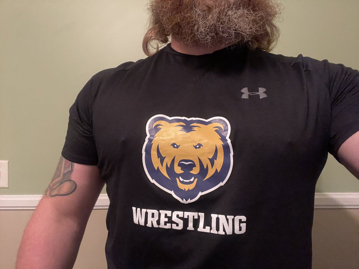 Day 16 of #WrestlingShirtADayinMay featuring <a href="/UNCBearsWrestle/">UNC Bears Wrestling</a>. Smash that heart button if you want them to win my money, donating no less than $500 to the program I post that gets the most likes at the end of May.