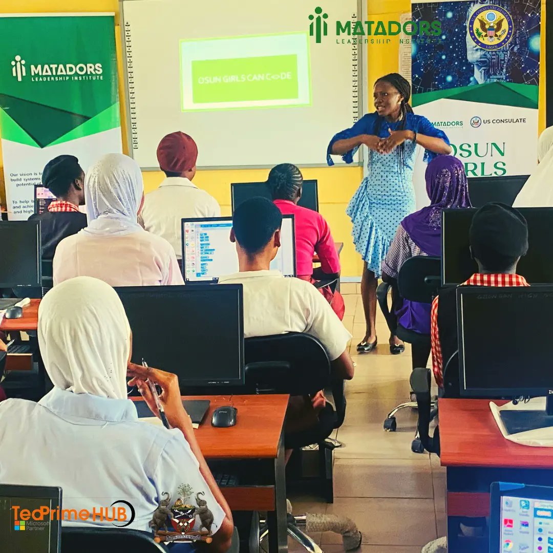 matadorsnigeria's tweet photo. Highlight from Day 1 of Osun Girls Can Code Cohort Five
The world is changing through technology and these girls have been more than amazing!
@USinNigeria @TedprimeHub @DayoNigeria
#osungirlscancode #techgirlslead https://t.co/NcdVghvSmh