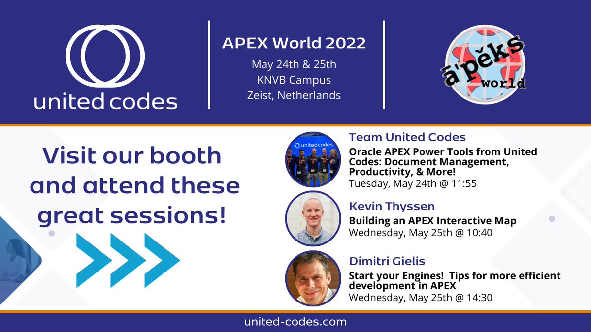 apexofficeprint's tweet photo. 👉@united_codes is headed to @nl_OUG #apexworld2022, and we're giving away a pass to the conference so you can be there too!

To enter:

1. Follow @apexofficeprint and @united_codes
2. Retweet
3. Reply w/ your fav #AOP feature

Winner announced on May 18th

Good Luck!

#orclapex https://t.co/8Jmcl4Vz5H