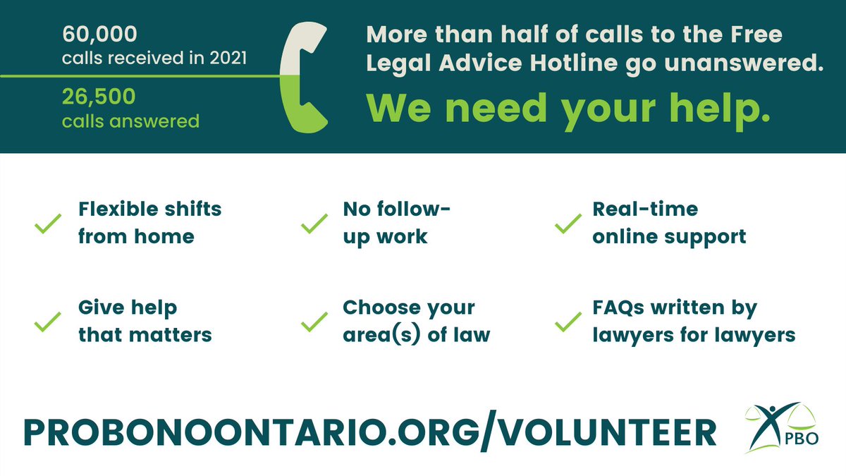 ProBonoOntario's tweet photo. 🚨We need Hotline volunteers on May 17, 19, 20, 24, 27, 31. https://t.co/Ne4QGOTs6O https://t.co/tkk2bmYhqt