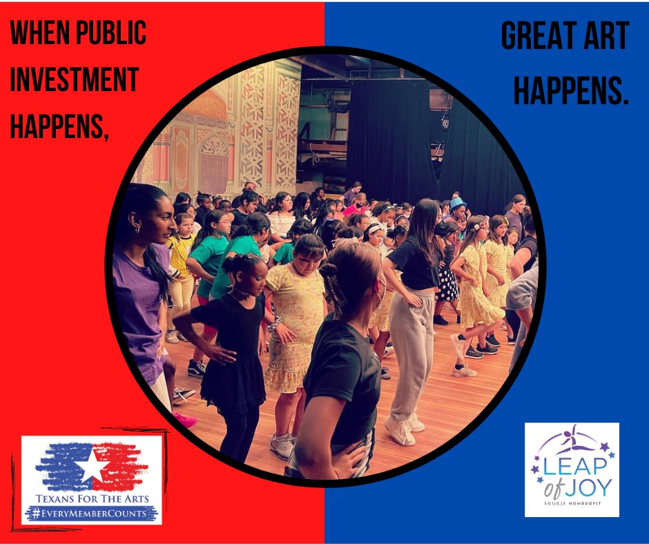 TXfortheArts's tweet photo. Yesterday, Leap of Joy presented its 10th Care to Dance Recital, which brought together students from nine different Title 1 schools! TFA is proud to advocate for the TCA funds that support projects like this. Add you voice by joining today because #EveryMemberCounts https://t.co/1Hiezqm2cb