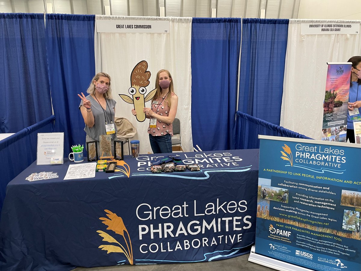Come meet Phraggy and Great Lakes Phragmites Collaborative staff at #JASM22! 

Learn about #Phragmites resources and what your organization can do - plus free swag! 

More about Phraggy 🌾bit.ly/phraggy
More about the Collaborative bit.ly/GLPhrag