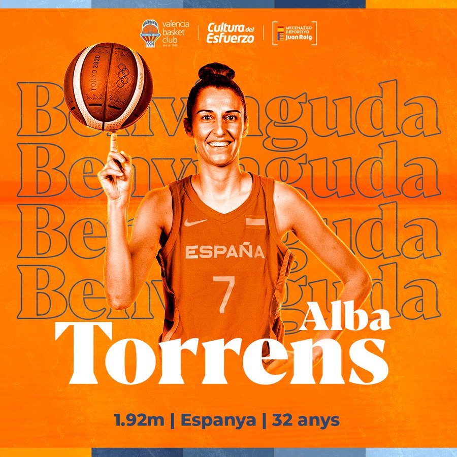 Lo adelantó <a href="/maxi_jarque/">Maxi Jarque</a> y ya es oficial el regreso a la  #LFEndesa de Alba Torrens para jugar en el Valencia Basket.

La alero balear firma una temporada con el club taronja y deja Rusia tras 8 años exitosos en el UMMC Ekaterinburg.

Foto: <a href="/valenciabasket/">Valencia Basket Club</a>
